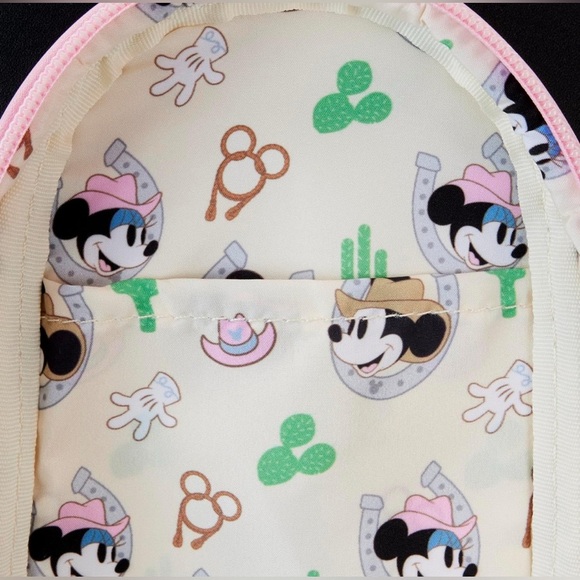 Loungefly Disney Western Minnie Mini Backpack Pencil CASE NWT - Picture 5 of 5